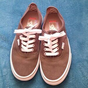 Vans Dark Grey Suede Canvas Off the Wall Popcush Skateboarding Sneakers Size 7